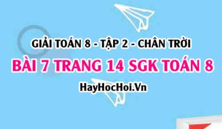 Bài 7 trang 14 Toán 8 Tập 2 Chân trời sáng tạo